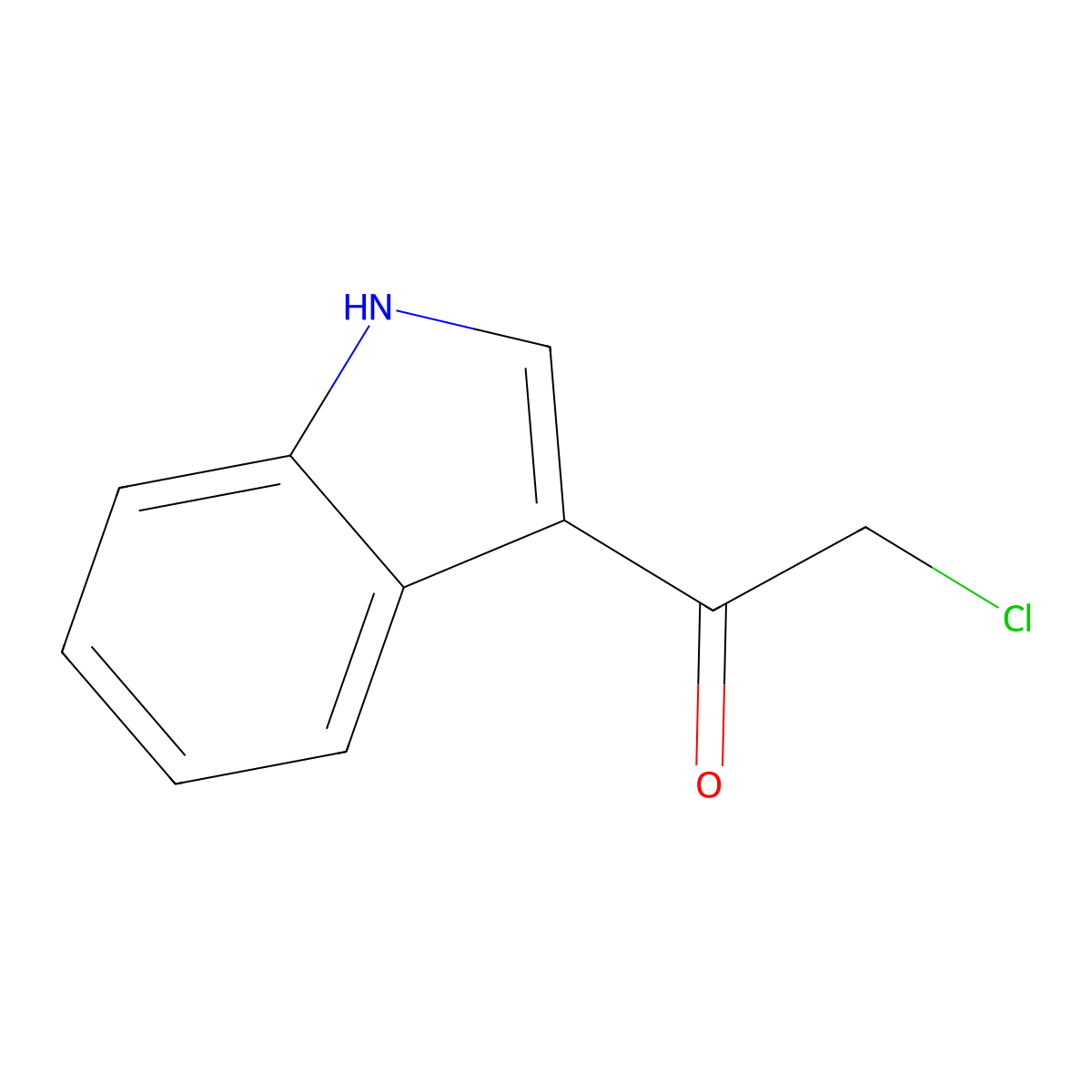 3-Chloroacetylindole molecular structure, CAS 28755-03-5