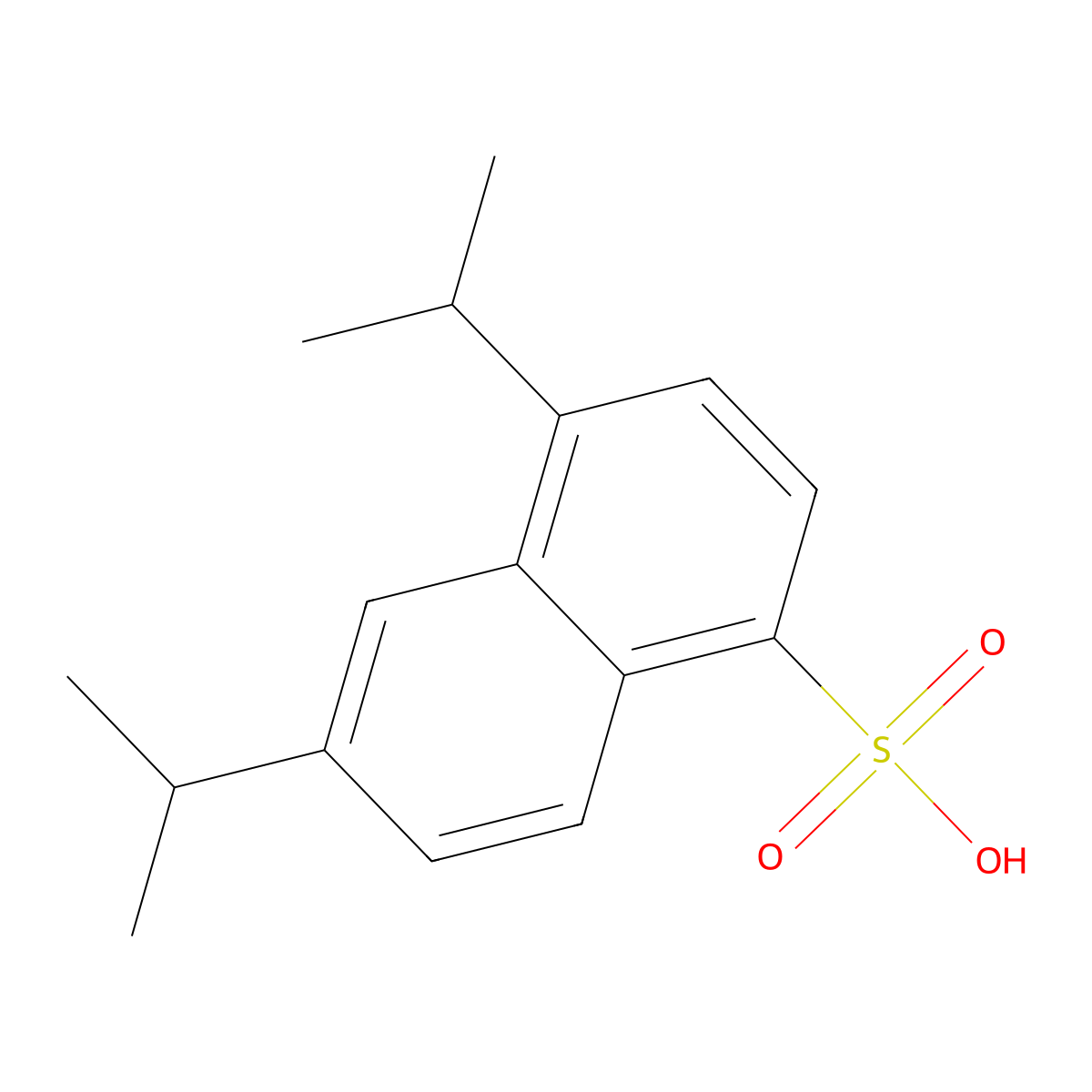 Naphthalenesulfonic acid, bis(1-methylethyl)- molecular structure, CAS 28757-00-8