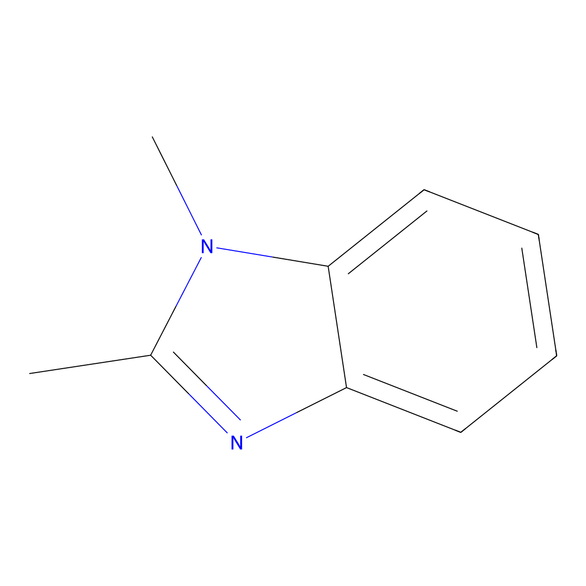 1,2-Dimethylbenzimidazole molecular structure, CAS 2876-08-6
