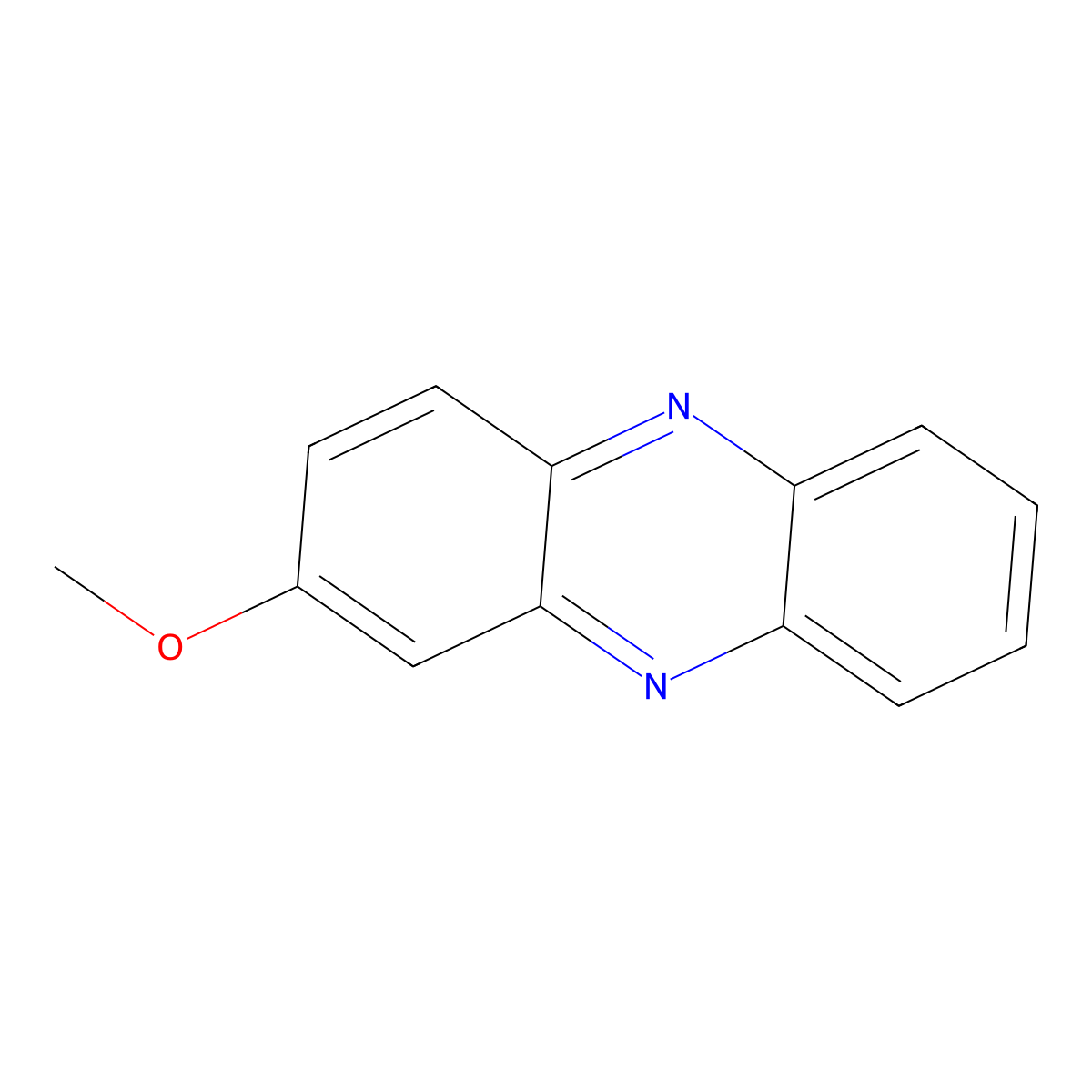 2-Methoxyphenazine molecular structure, CAS 2876-18-8