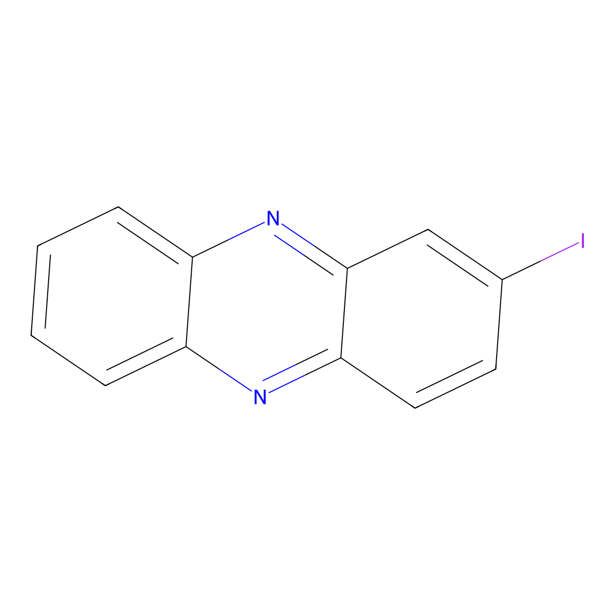 2-Iodophenazine molecular structure, CAS 2876-21-3