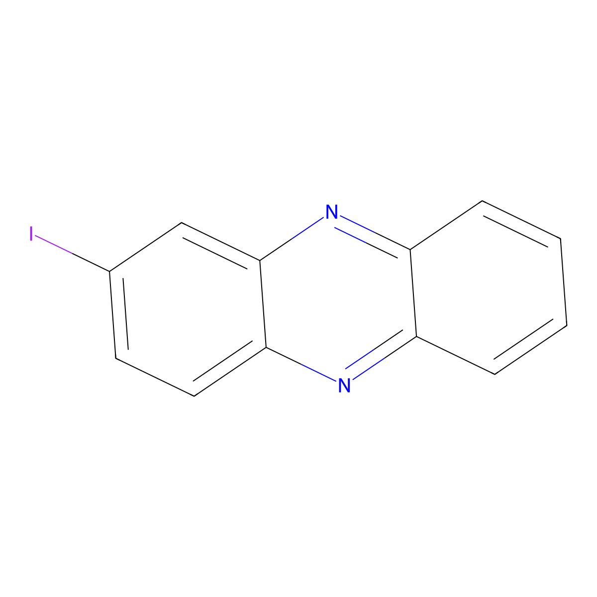 2-Iodophenazine molecular structure, CAS 2876-21-3