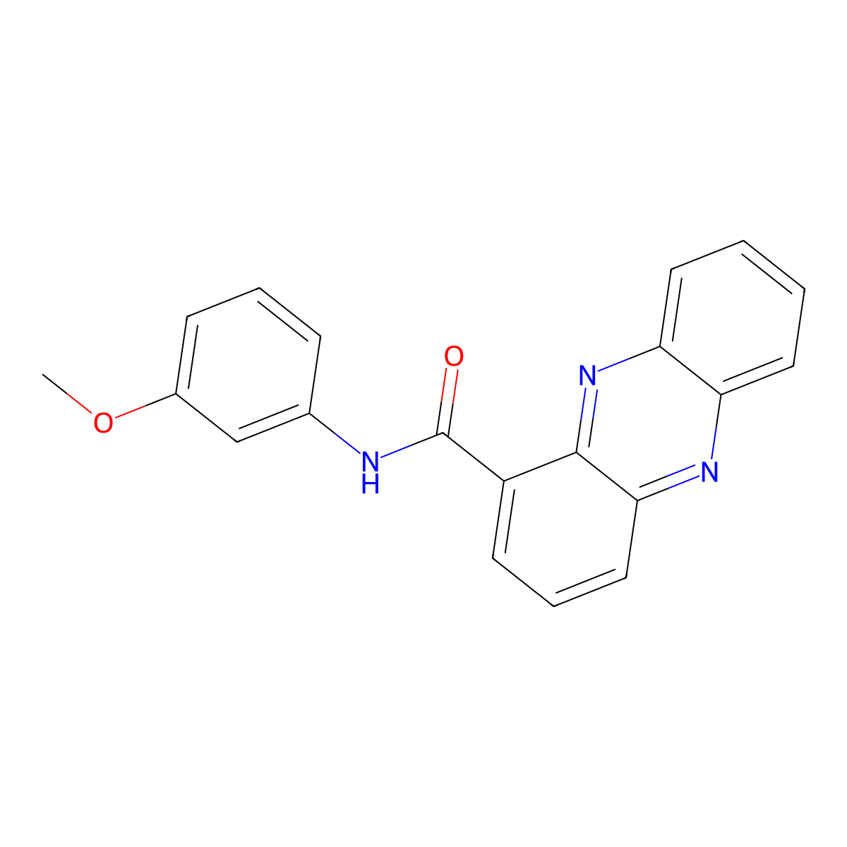 N-(3-methoxyphenyl)phenazine-1-carboxamide molecular structure, CAS 2876-26-8