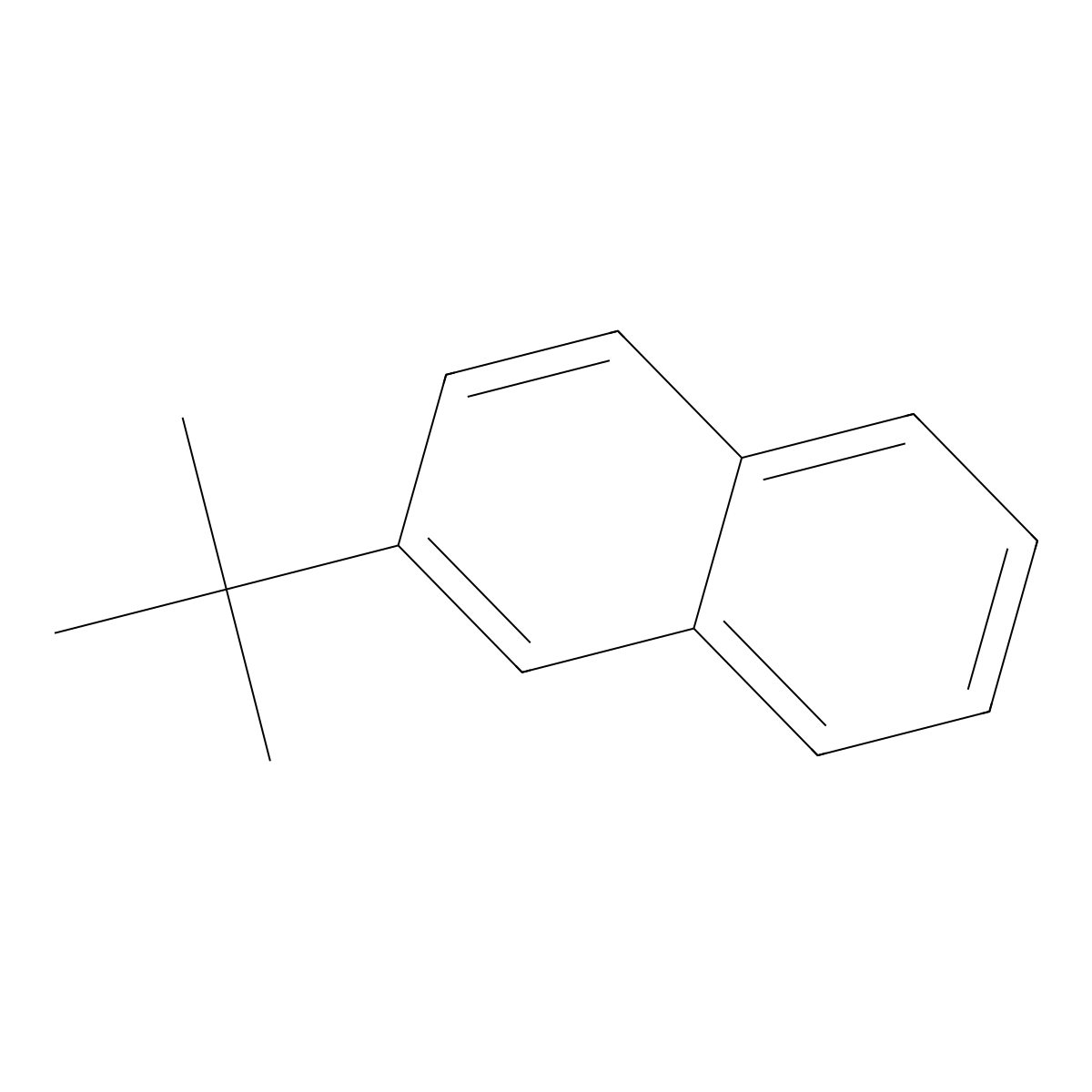 2-tert-Butylnaphthalene molecular structure, CAS 2876-35-9