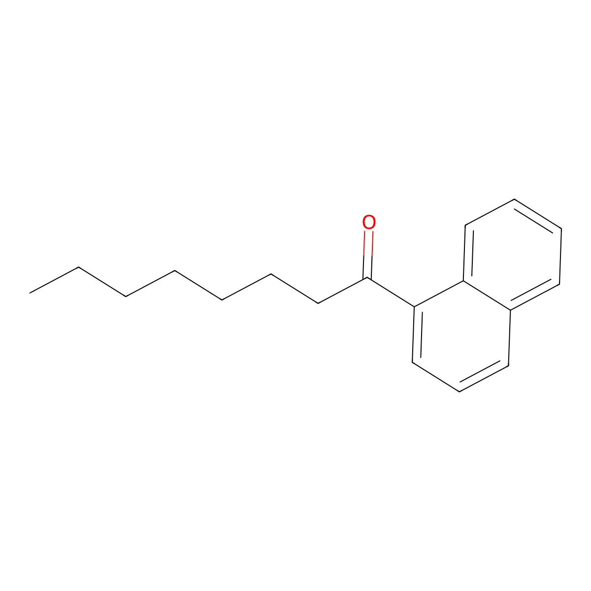 Heptyl 1-naphthyl ketone molecular structure, CAS 2876-58-6