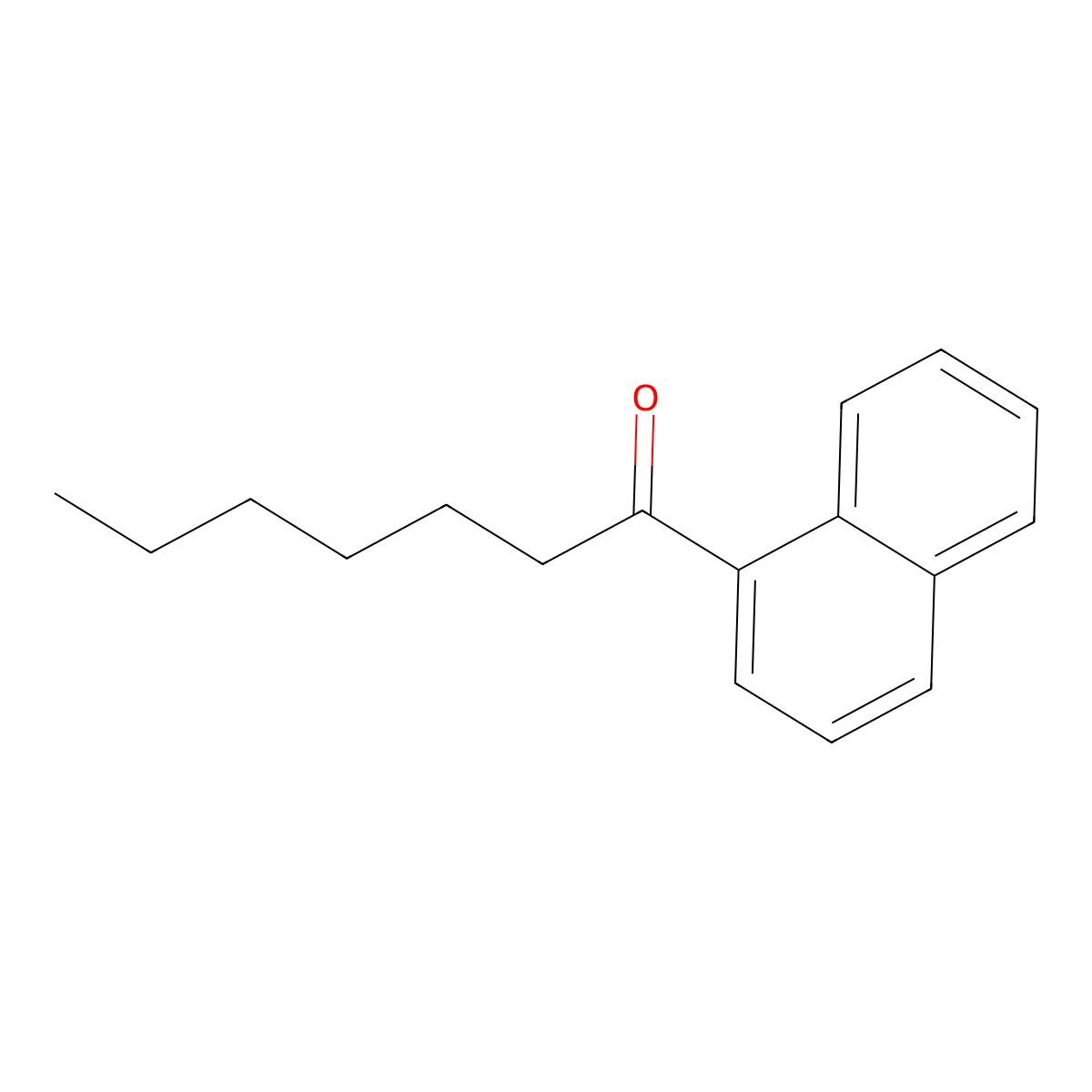 Hexyl 1-naphthyl ketone molecular structure, CAS 2876-59-7