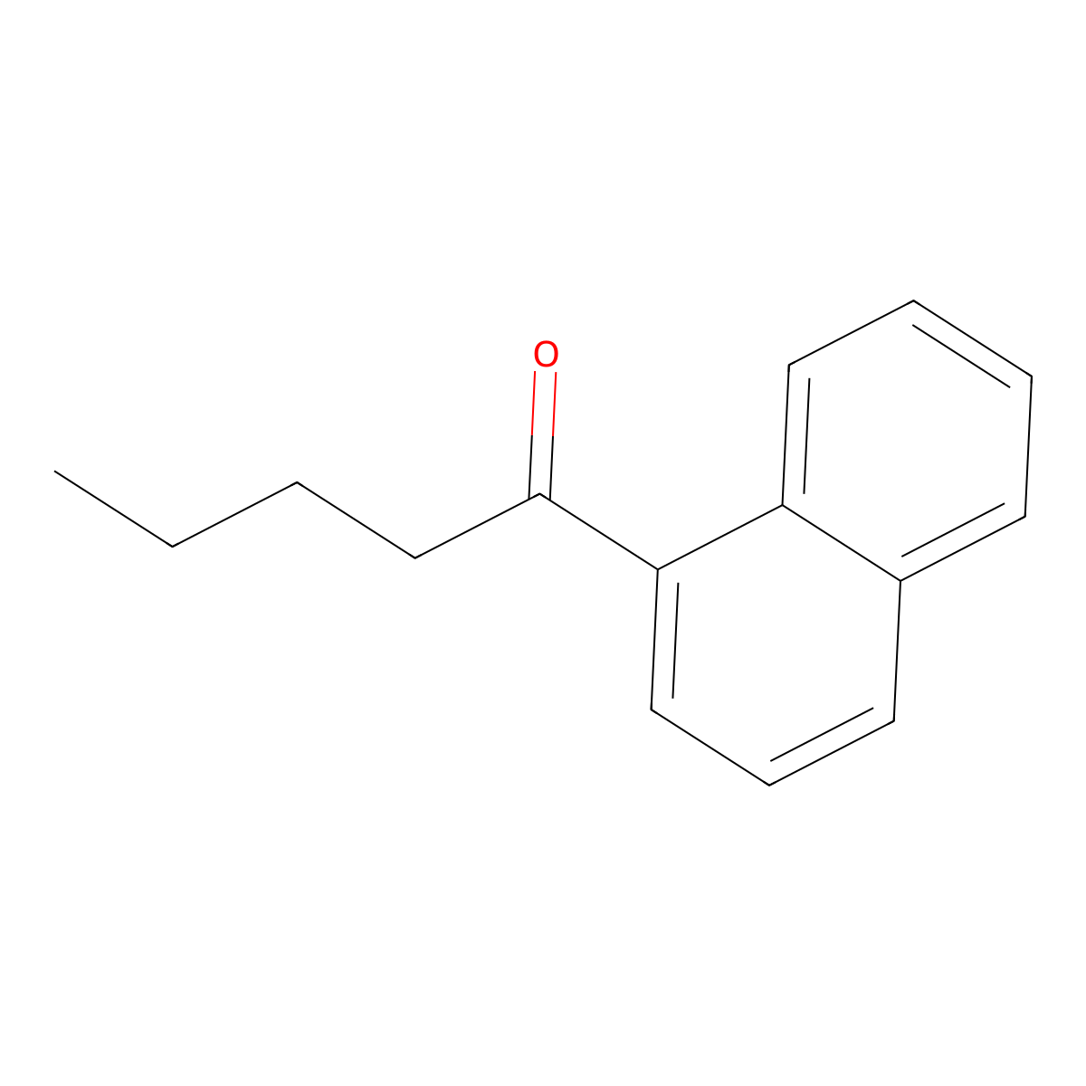 1-Naphthalen-1-yl-pentan-1-one molecular structure, CAS 2876-60-0