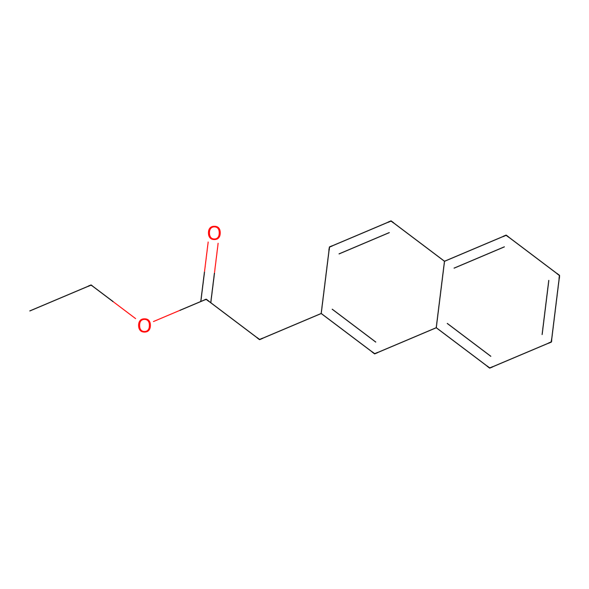 Ethyl 2-naphthylacetate molecular structure, CAS 2876-70-2