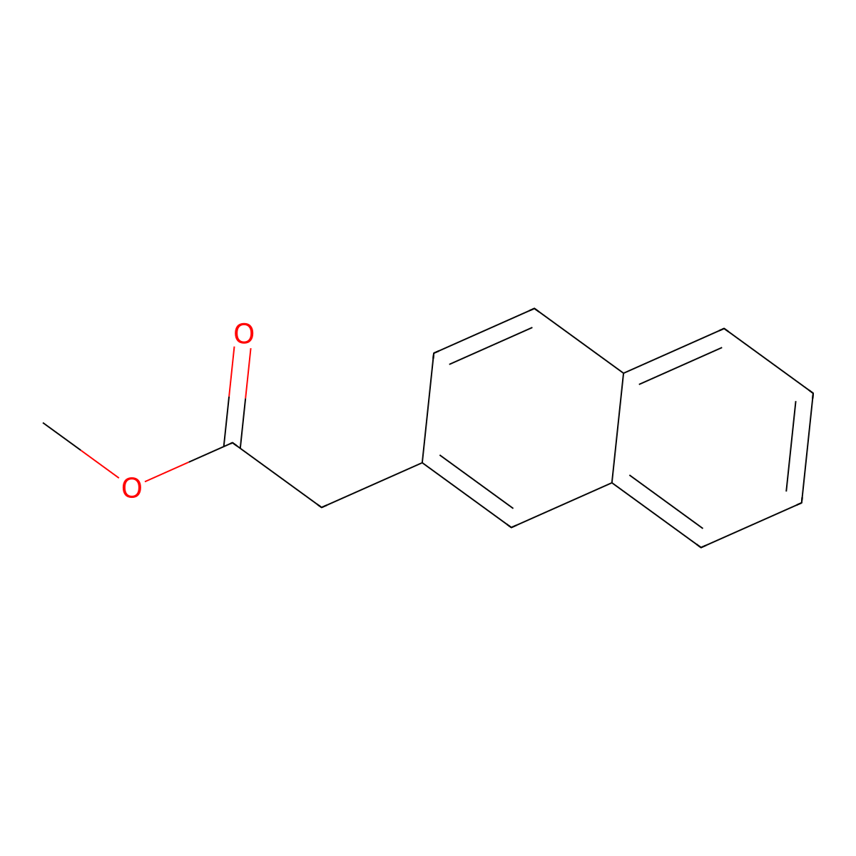 Methyl 2-naphthaleneacetate molecular structure, CAS 2876-71-3