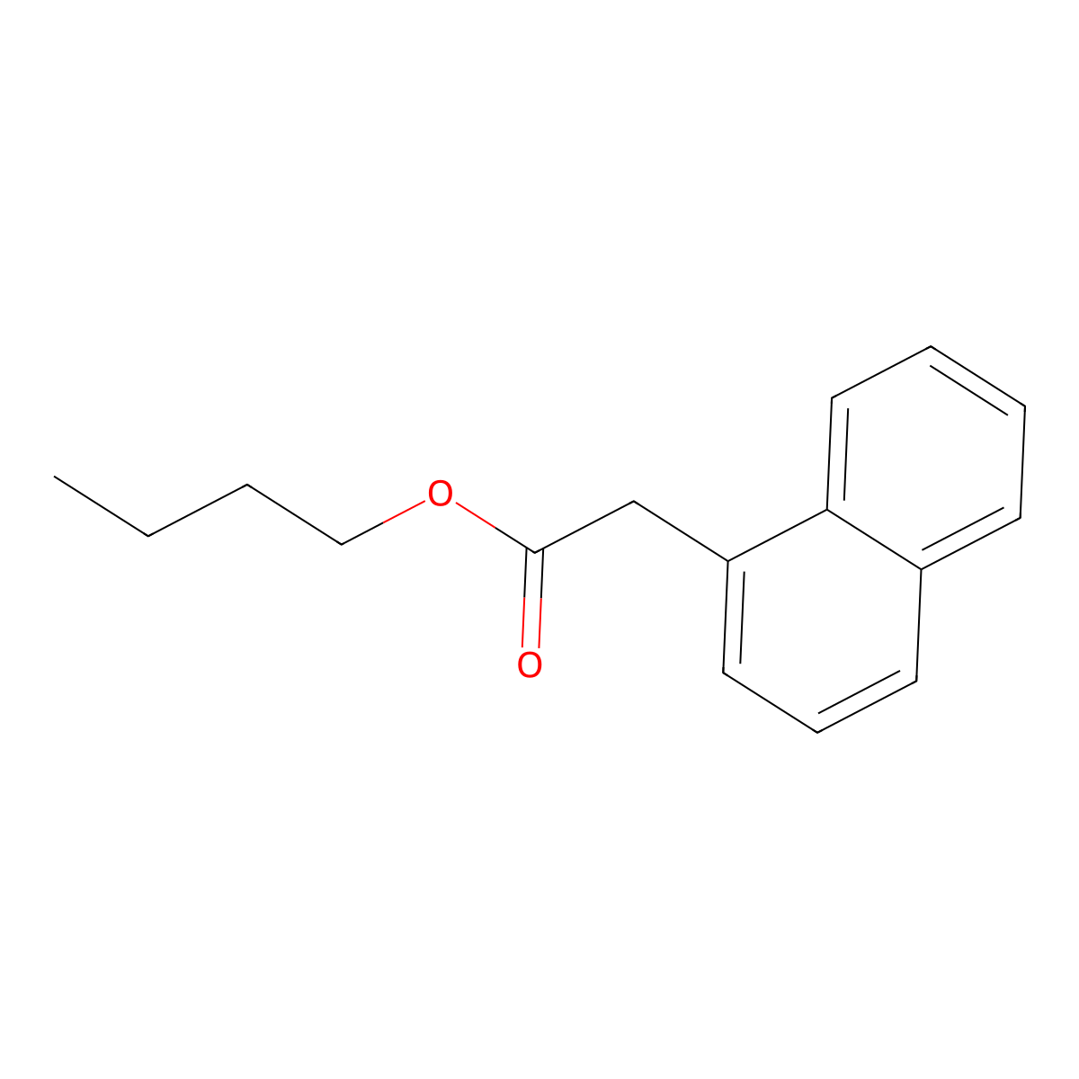 Butyl 1-naphthylacetate molecular structure, CAS 2876-75-7