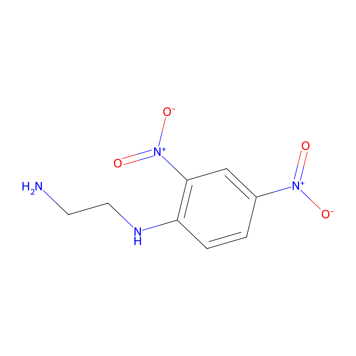 (2,4-Dinitrophenyl)ethylenediamine molecular structure, CAS 28767-75-1