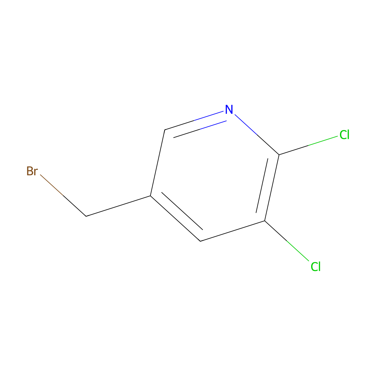 5-(Bromomethyl)-2,3-dichloropyridine molecular structure, CAS 287714-93-6