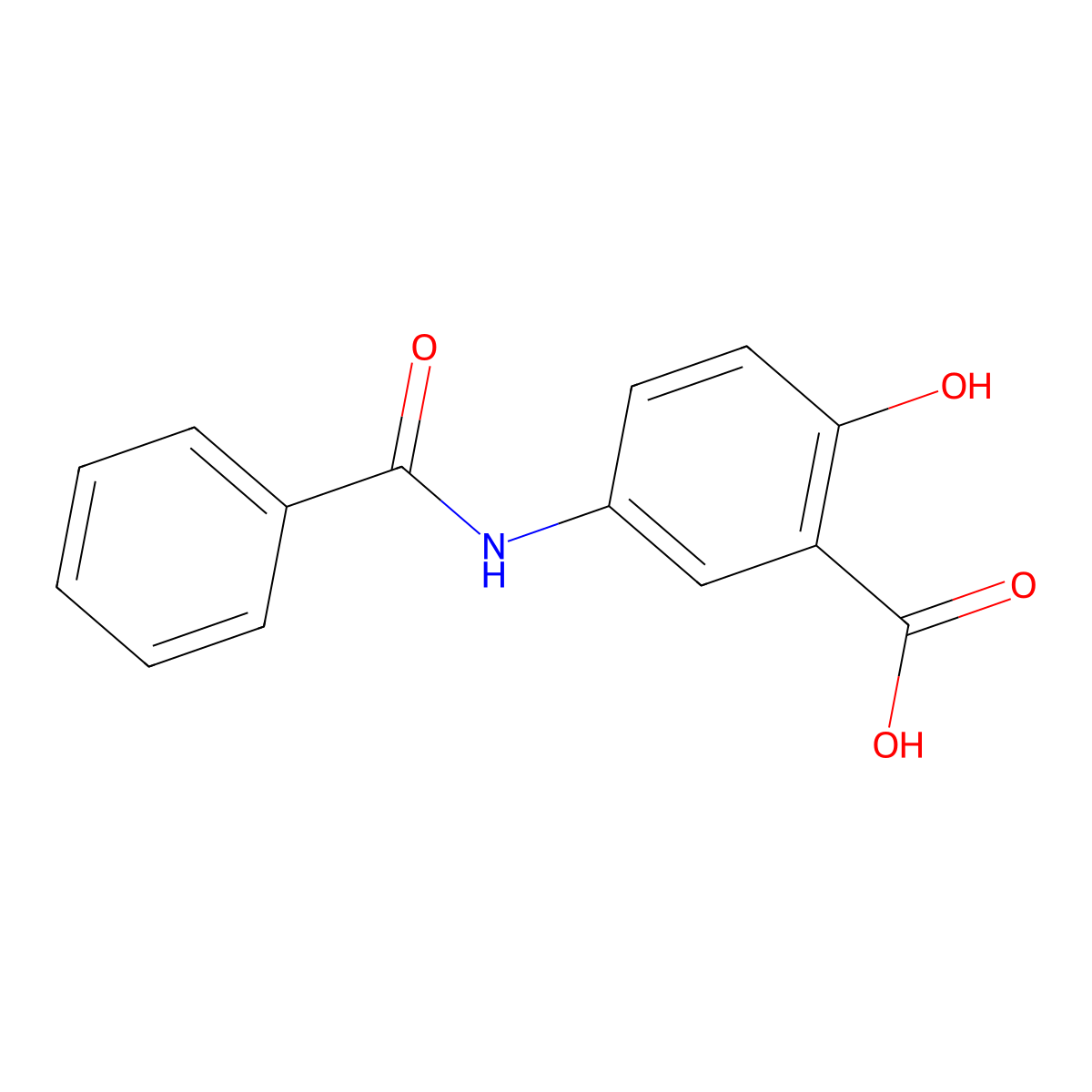 5-(Benzoylamino)-2-hydroxybenzoic acid molecular structure, CAS 28772-37-4