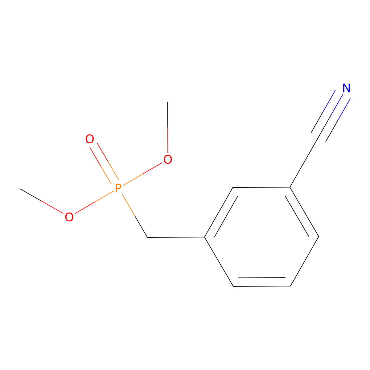 Dimethyl (3-cyanobenzyl)phosphonate molecular structure, CAS 287720-52-9