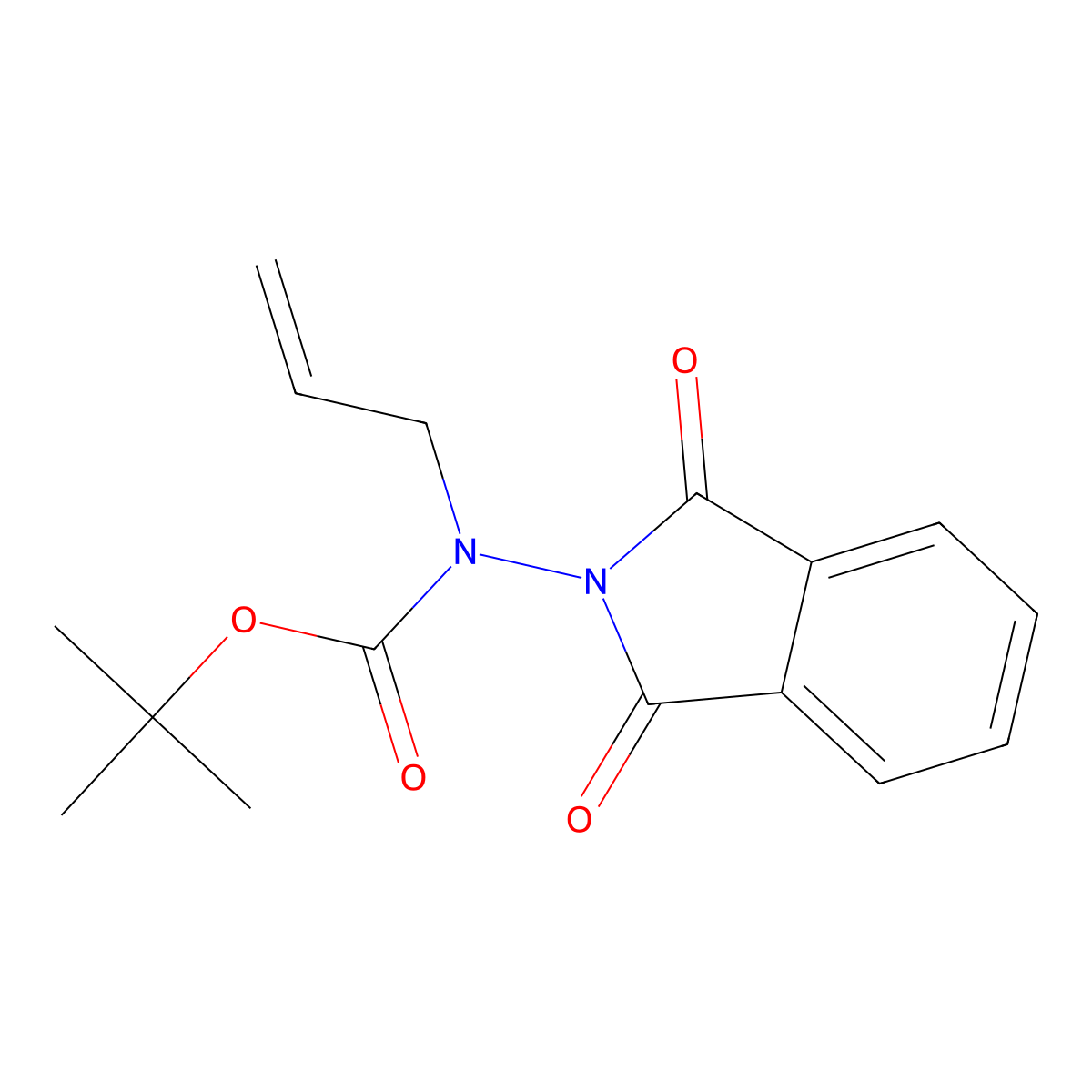 Tert-butyl allyl(1,3-dioxoisoindolin-2-yl)carbamate molecular structure, CAS 287729-03-7