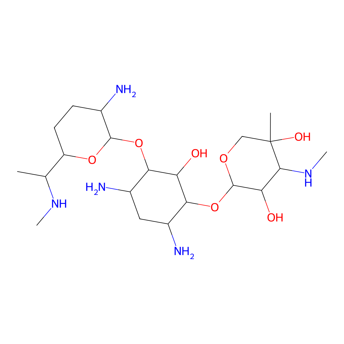 Gentamycin C1 molecular structure, CAS 287730-69-2