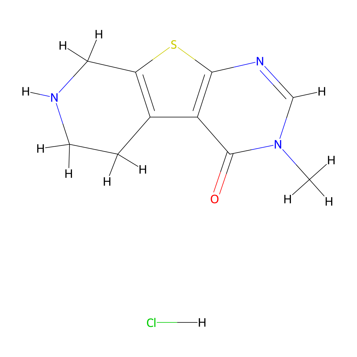 4-Methyl-8-thia-4,6,11-triazatricyclo[7.4.0.02,7]trideca-1(9),2(7),5-trien-3-one;hydrochloride molecular structure, CAS 2877628-05-0