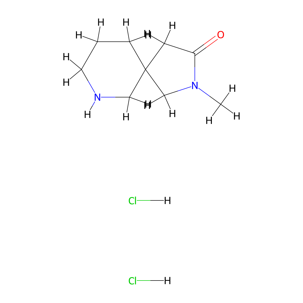 2-Methyl-2,7-diazaspiro[4.5]decan-3-one dihydrochloride molecular structure, CAS 2877628-10-7