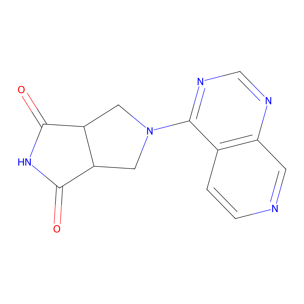 5-{Pyrido[3,4-d]pyrimidin-4-yl}-octahydropyrrolo[3,4-c]pyrrole-1,3-dione molecular structure, CAS 2877629-54-2