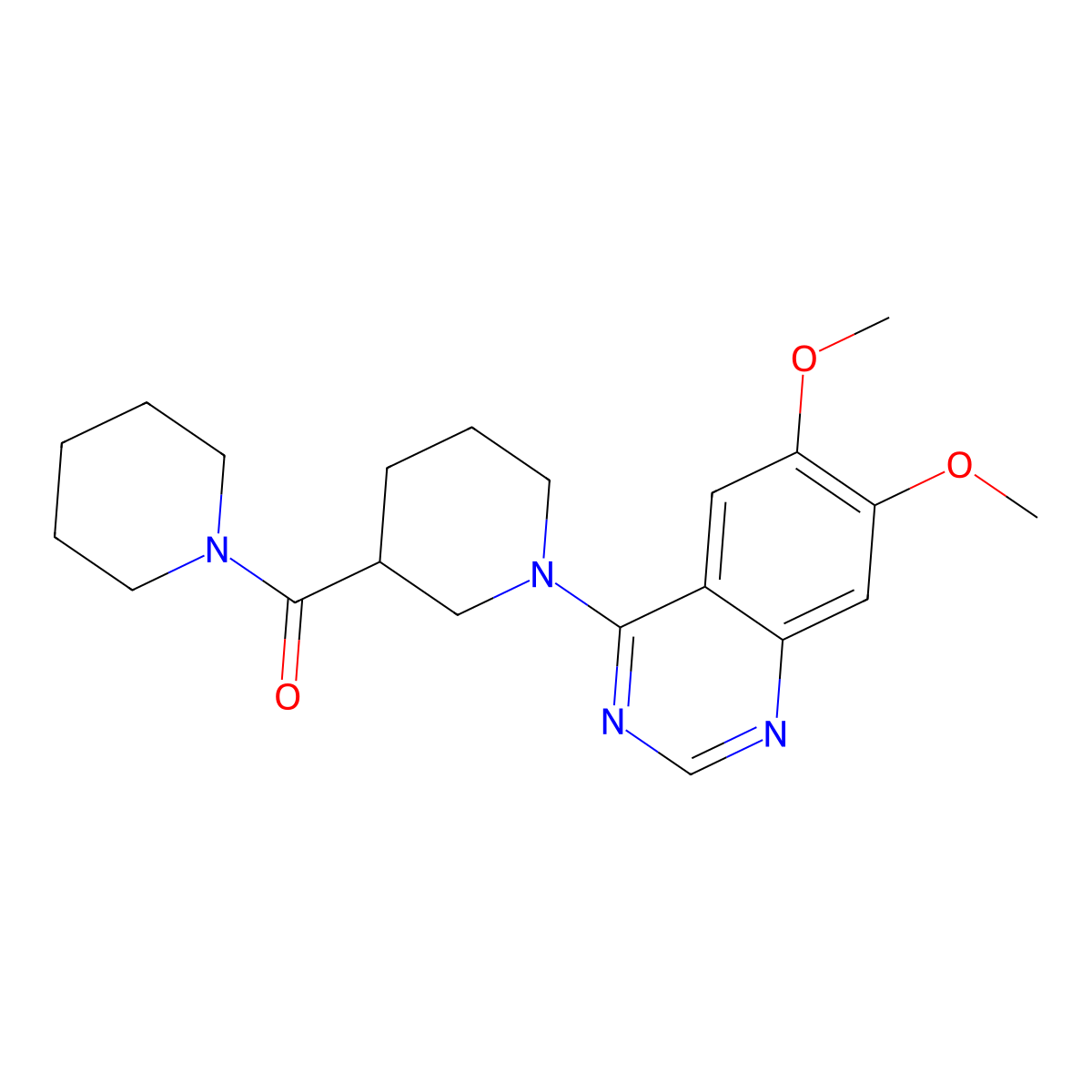 6,7-Dimethoxy-4-[3-(piperidine-1-carbonyl)piperidin-1-yl]quinazoline molecular structure, CAS 2877637-39-1