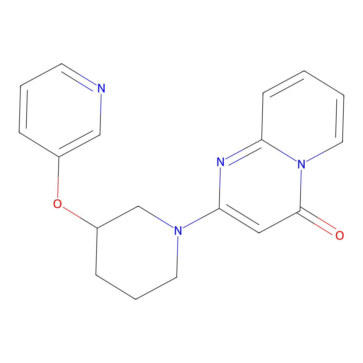 2-[3-(pyridin-3-yloxy)piperidin-1-yl]-4H-pyrido[1,2-a]pyrimidin-4-one molecular structure, CAS 2877638-63-4