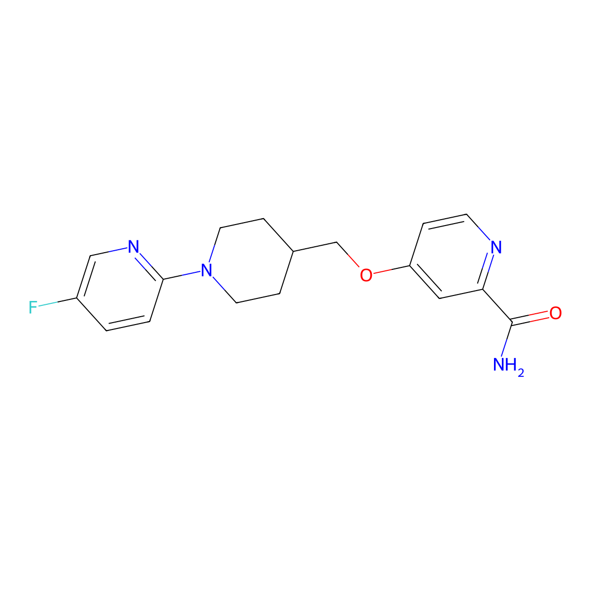 4-{[1-(5-Fluoropyridin-2-yl)piperidin-4-yl]methoxy}pyridine-2-carboxamide molecular structure, CAS 2877640-72-5