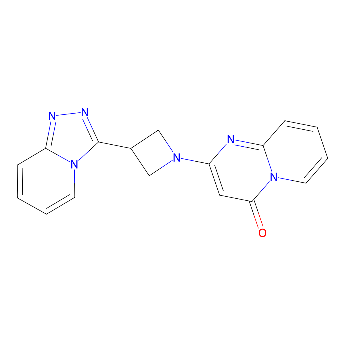 2-(3-{[1,2,4]triazolo[4,3-a]pyridin-3-yl}azetidin-1-yl)-4H-pyrido[1,2-a]pyrimidin-4-one molecular structure, CAS 2877640-91-8