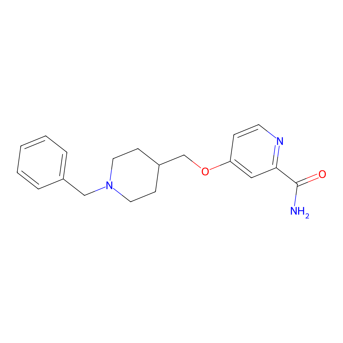 4-[(1-Benzylpiperidin-4-yl)methoxy]pyridine-2-carboxamide molecular structure, CAS 2877645-11-7