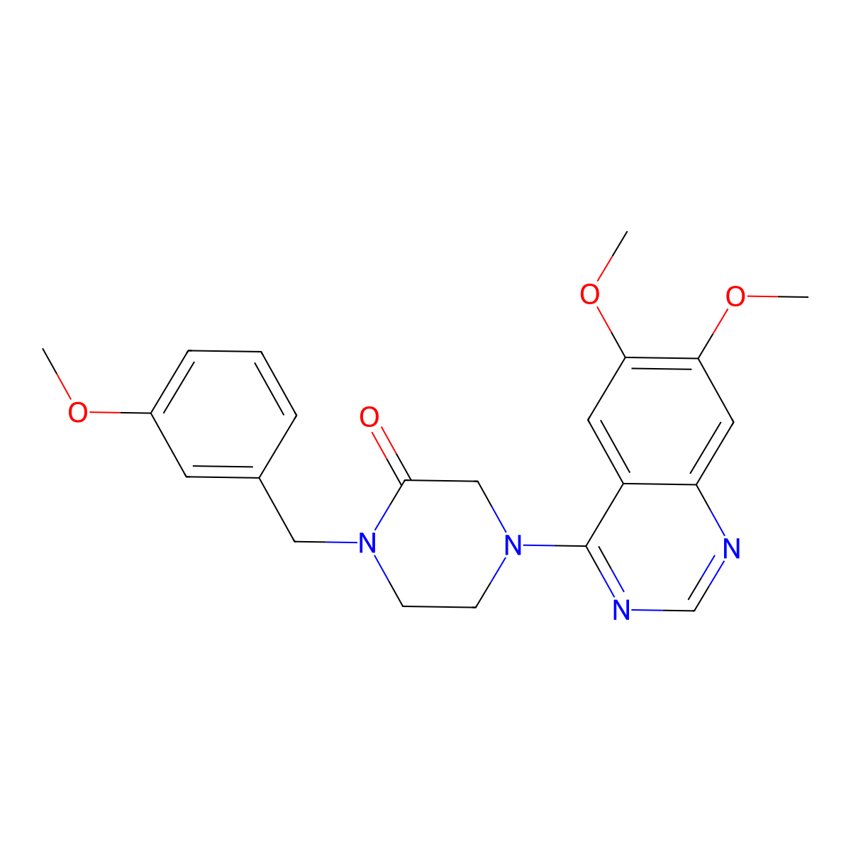 4-(6,7-Dimethoxyquinazolin-4-yl)-1-[(3-methoxyphenyl)methyl]piperazin-2-one molecular structure, CAS 2877648-34-3