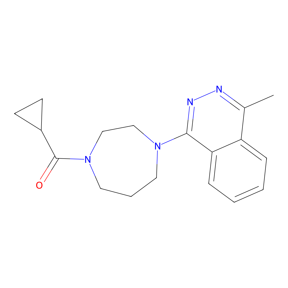 1-(4-Cyclopropanecarbonyl-1,4-diazepan-1-yl)-4-methylphthalazine molecular structure, CAS 2877659-13-5