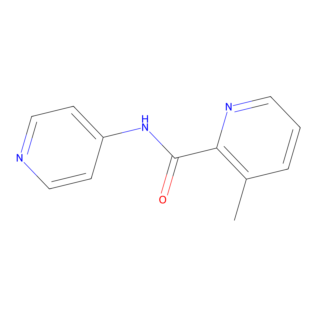 3-methyl-N-(pyridin-4-yl)pyridine-2-carboxamide molecular structure, CAS 2877659-37-3