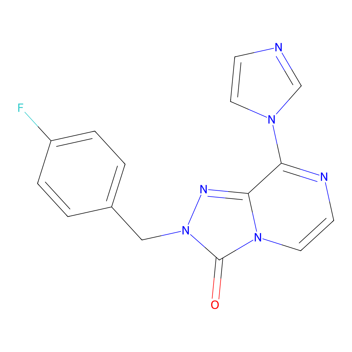2-[(4-fluorophenyl)methyl]-8-(1H-imidazol-1-yl)-2H,3H-[1,2,4]triazolo[4,3-a]pyrazin-3-one molecular structure, CAS 2877659-83-9
