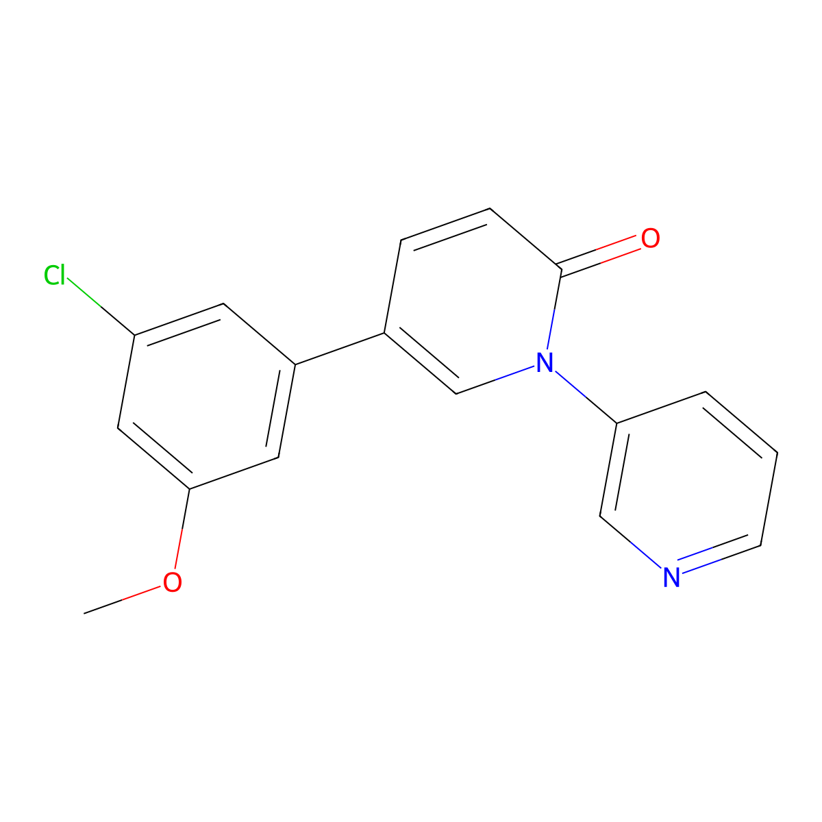 5-(3-chloro-5-methoxyphenyl)-2H-[1,3'-bipyridin]-2-one molecular structure, CAS 2877670-49-8