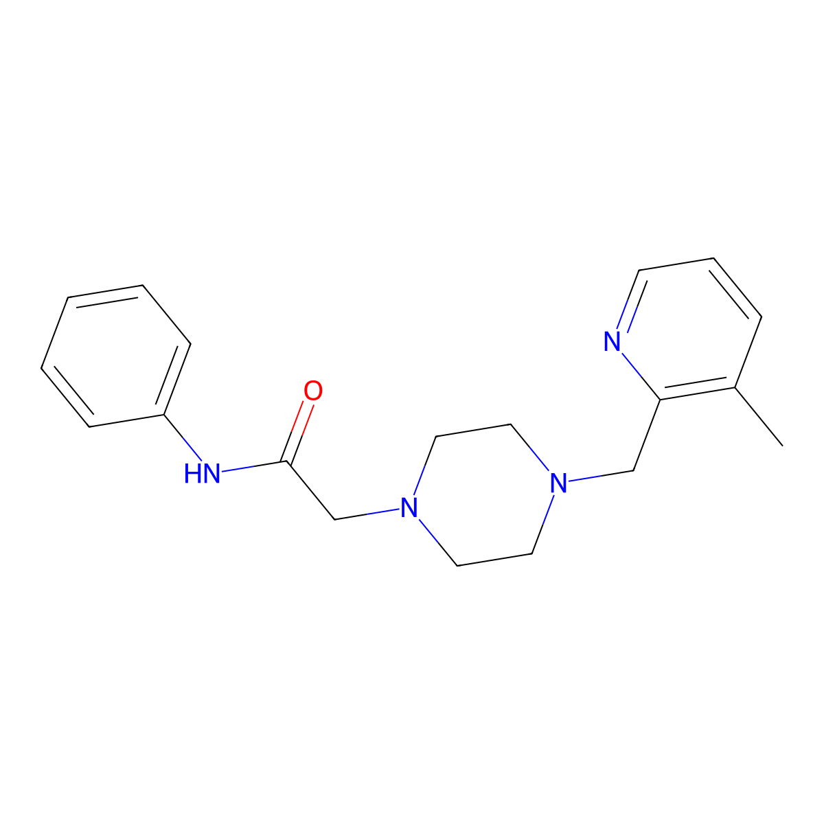 2-{4-[(3-methylpyridin-2-yl)methyl]piperazin-1-yl}-N-phenylacetamide molecular structure, CAS 2877686-02-5