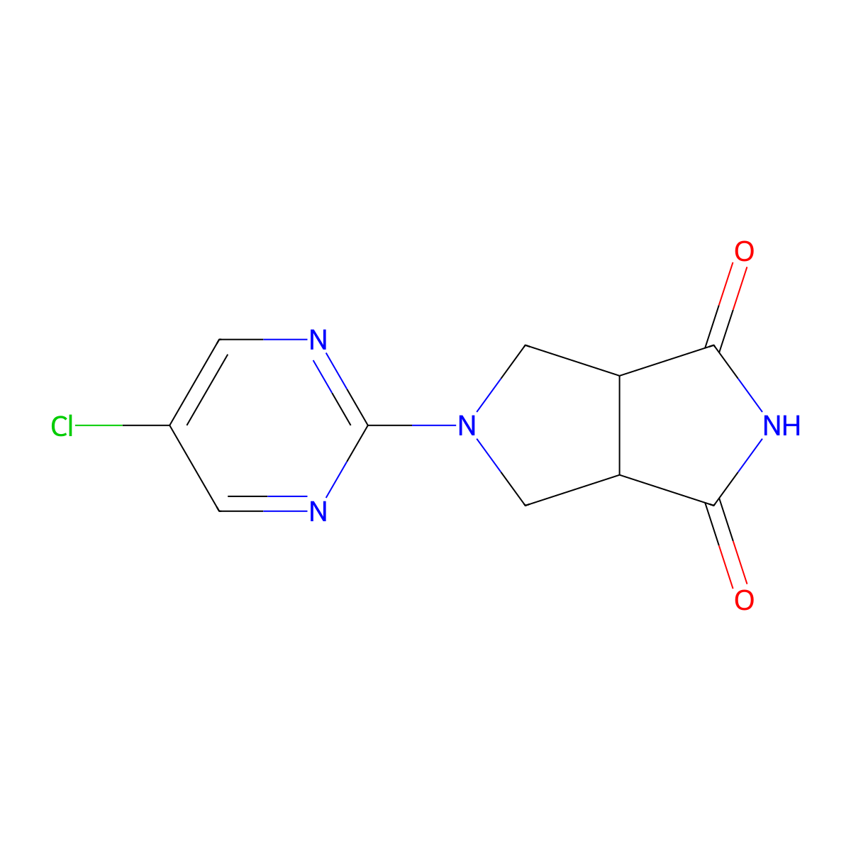 5-(5-Chloropyrimidin-2-yl)-octahydropyrrolo[3,4-c]pyrrole-1,3-dione molecular structure, CAS 2877686-12-7