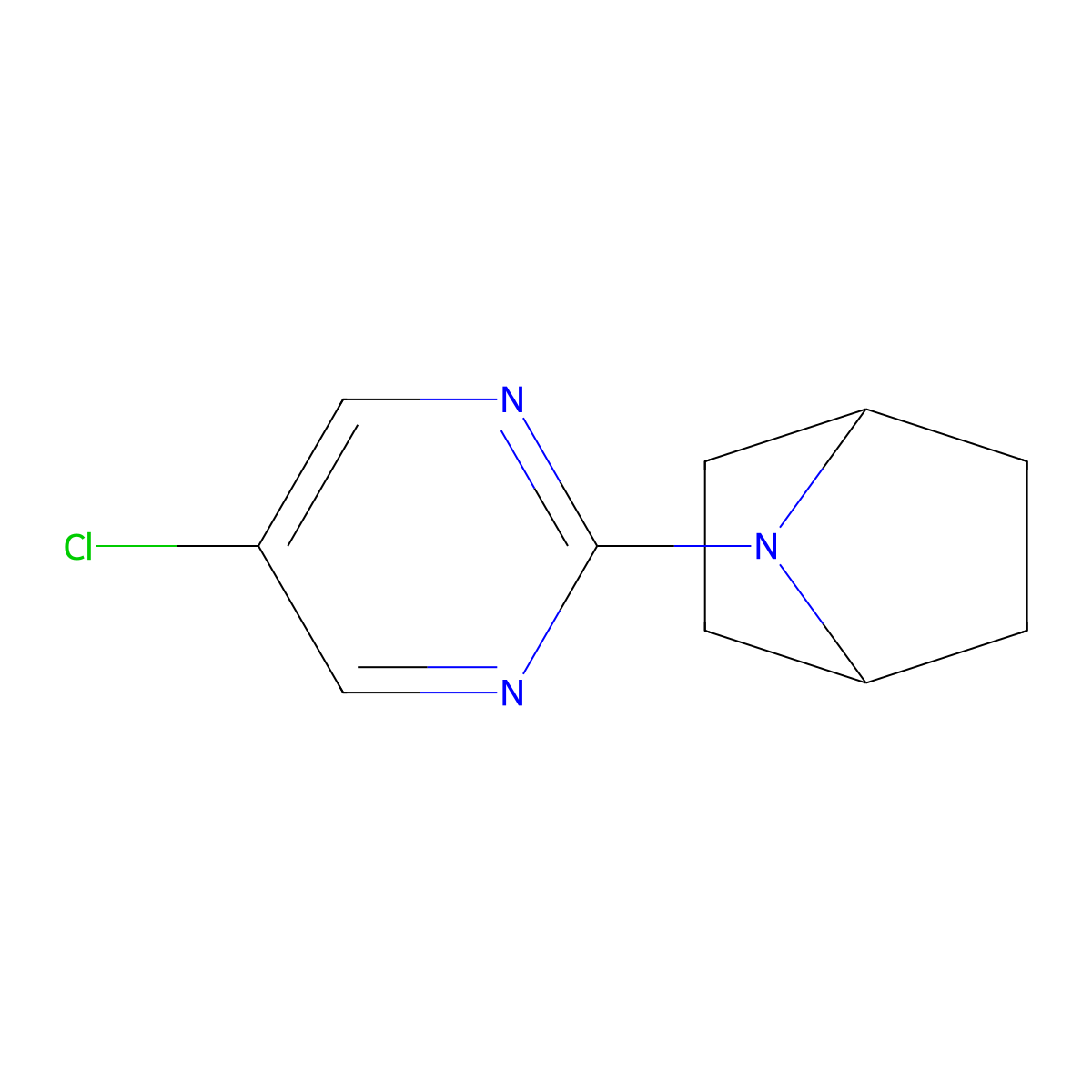 7-(5-Chloropyrimidin-2-yl)-7-azabicyclo[2.2.1]heptane molecular structure, CAS 2877691-15-9