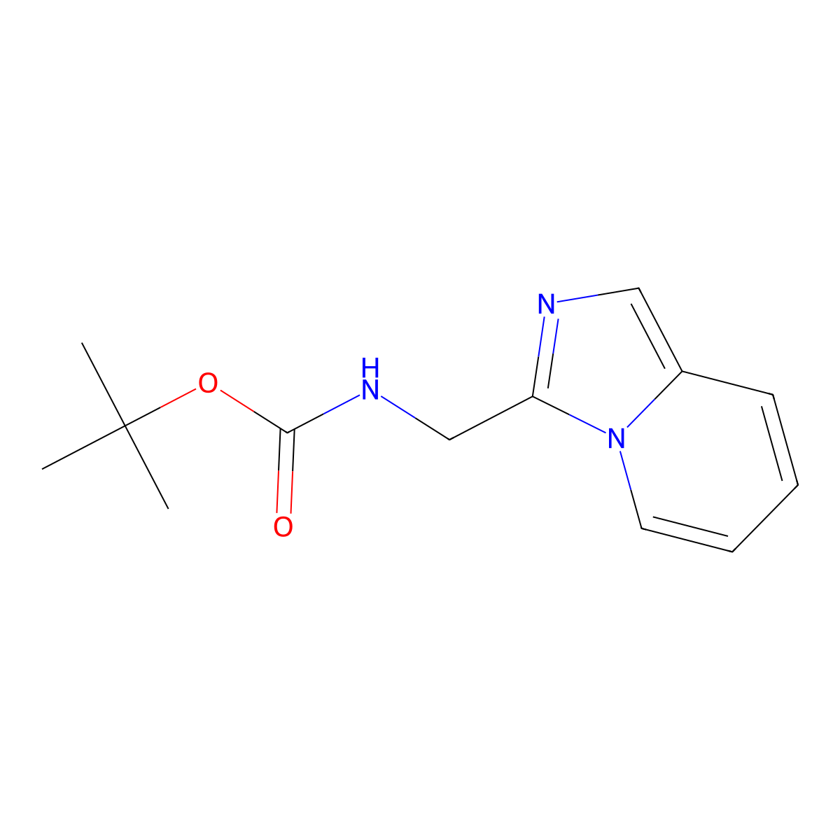 tert-butyl N-({imidazo[1,5-a]pyridin-3-yl}methyl)carbamate molecular structure, CAS 2877691-27-3