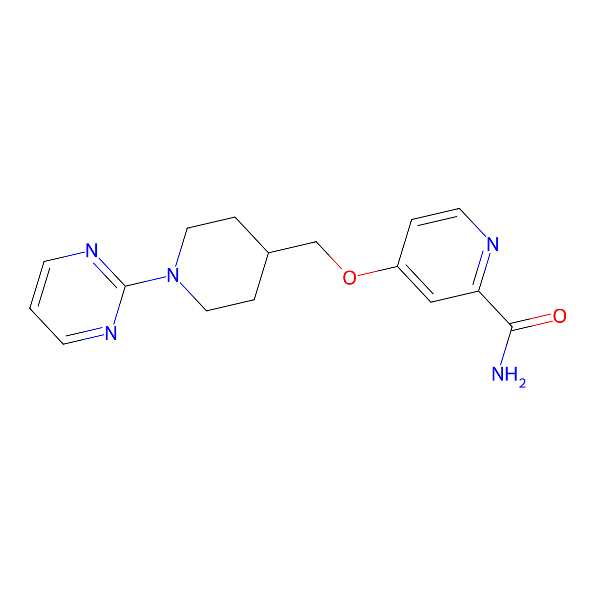 4-{[1-(Pyrimidin-2-yl)piperidin-4-yl]methoxy}pyridine-2-carboxamide molecular structure, CAS 2877692-24-3