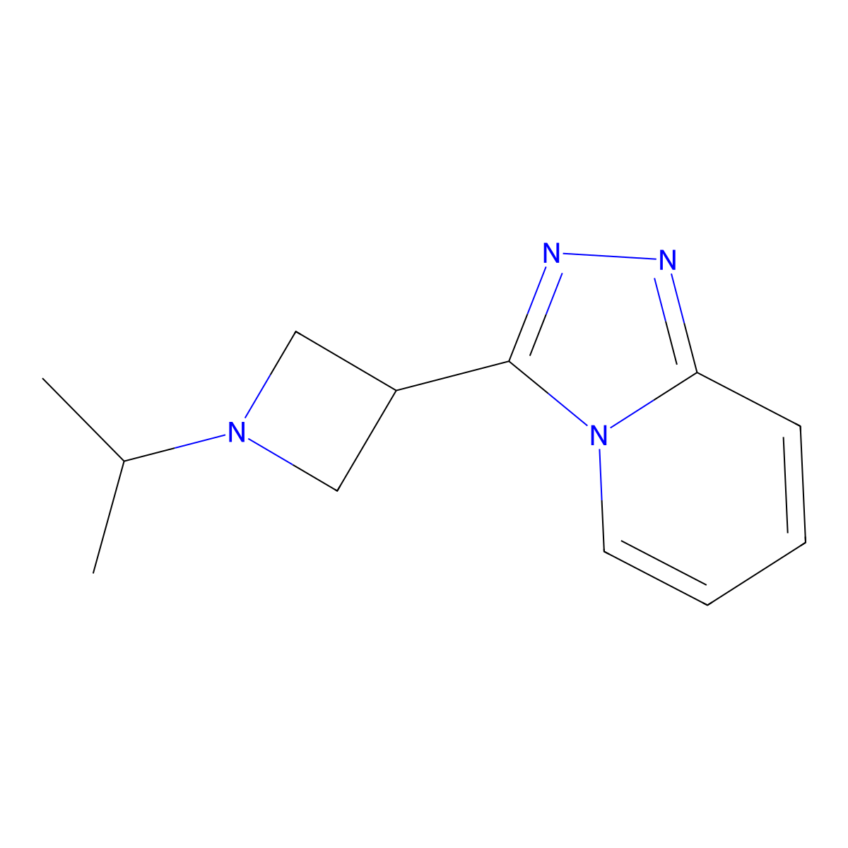 1-(Propan-2-yl)-3-{[1,2,4]triazolo[4,3-a]pyridin-3-yl}azetidine molecular structure, CAS 2877701-92-1