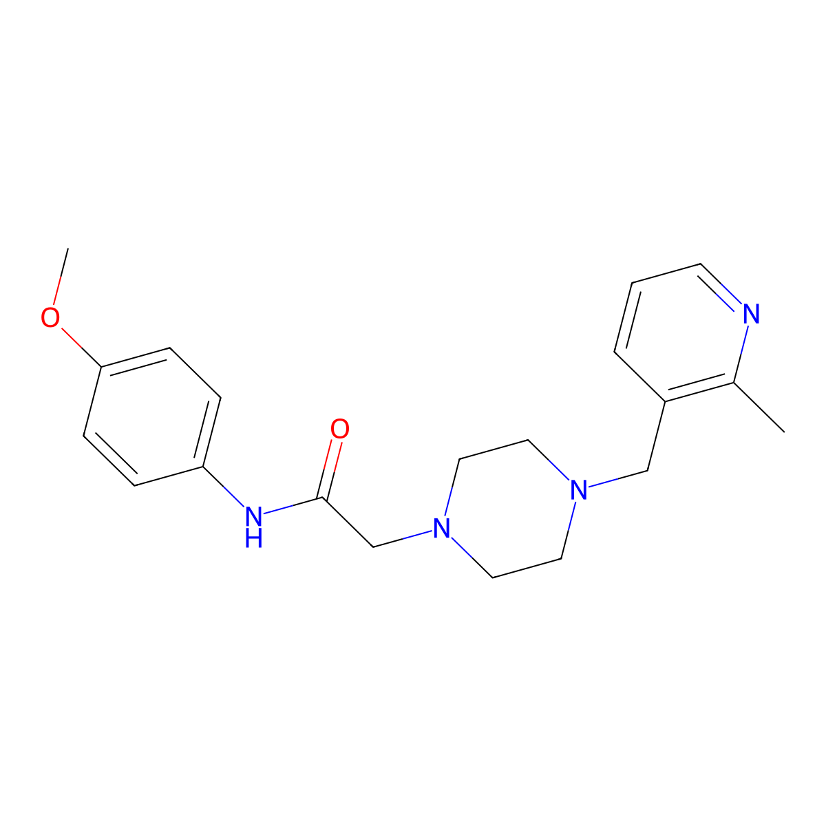 N-(4-methoxyphenyl)-2-{4-[(2-methylpyridin-3-yl)methyl]piperazin-1-yl}acetamide molecular structure, CAS 2877721-97-4