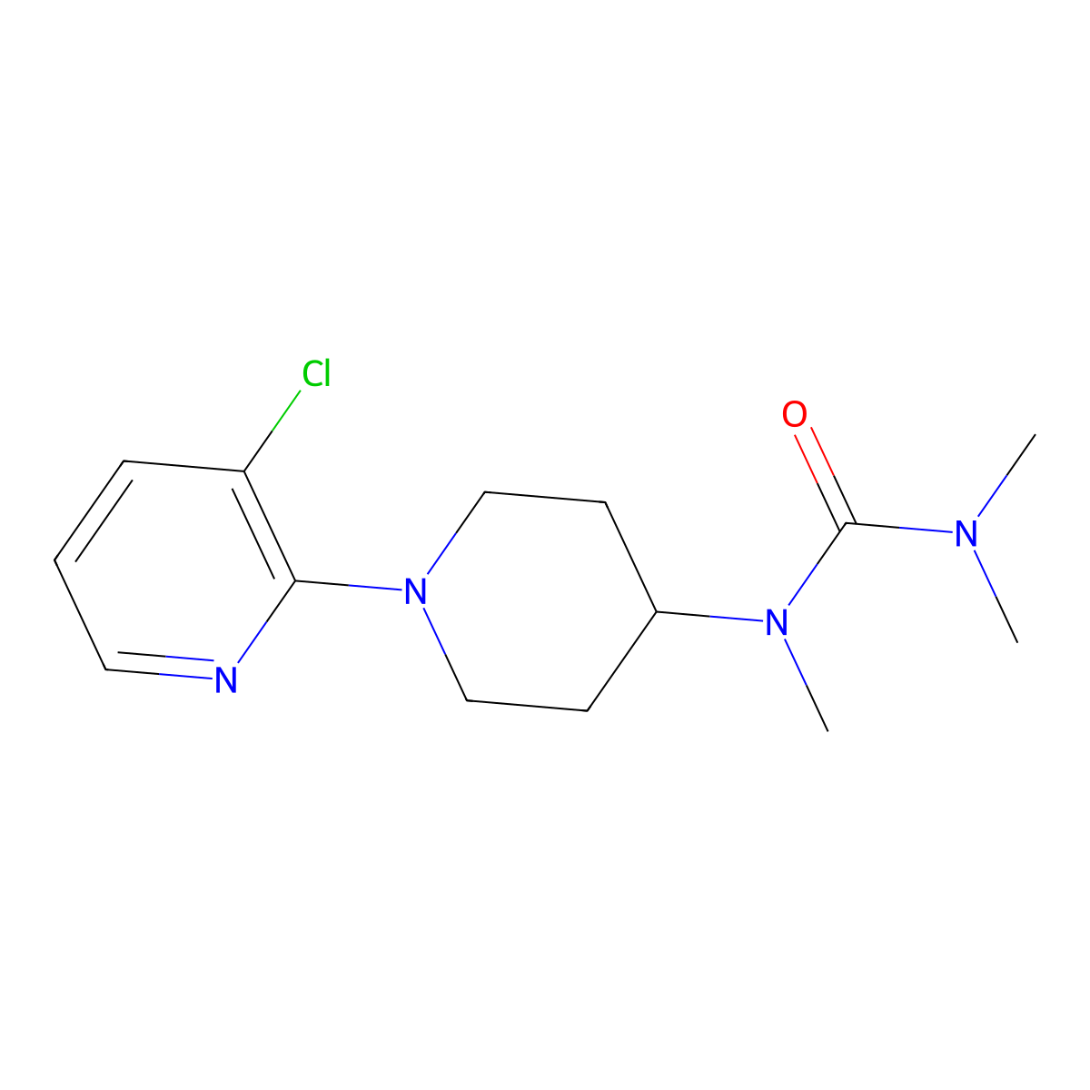 1-[1-(3-Chloropyridin-2-yl)piperidin-4-yl]-1,3,3-trimethylurea molecular structure, CAS 2877751-49-8