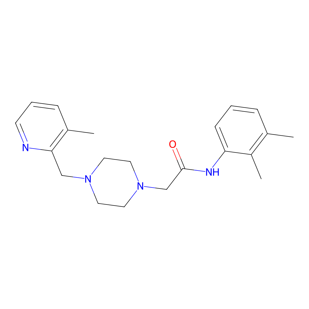 N-(2,3-dimethylphenyl)-2-[4-[(3-methylpyridin-2-yl)methyl]piperazin-1-yl]acetamide molecular structure, CAS 2877761-03-8