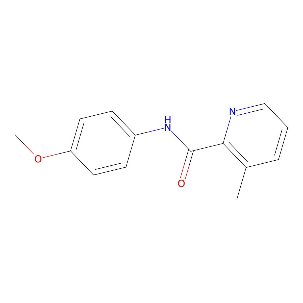 N-(4-methoxyphenyl)-3-methylpyridine-2-carboxamide molecular structure, CAS 2877761-86-7