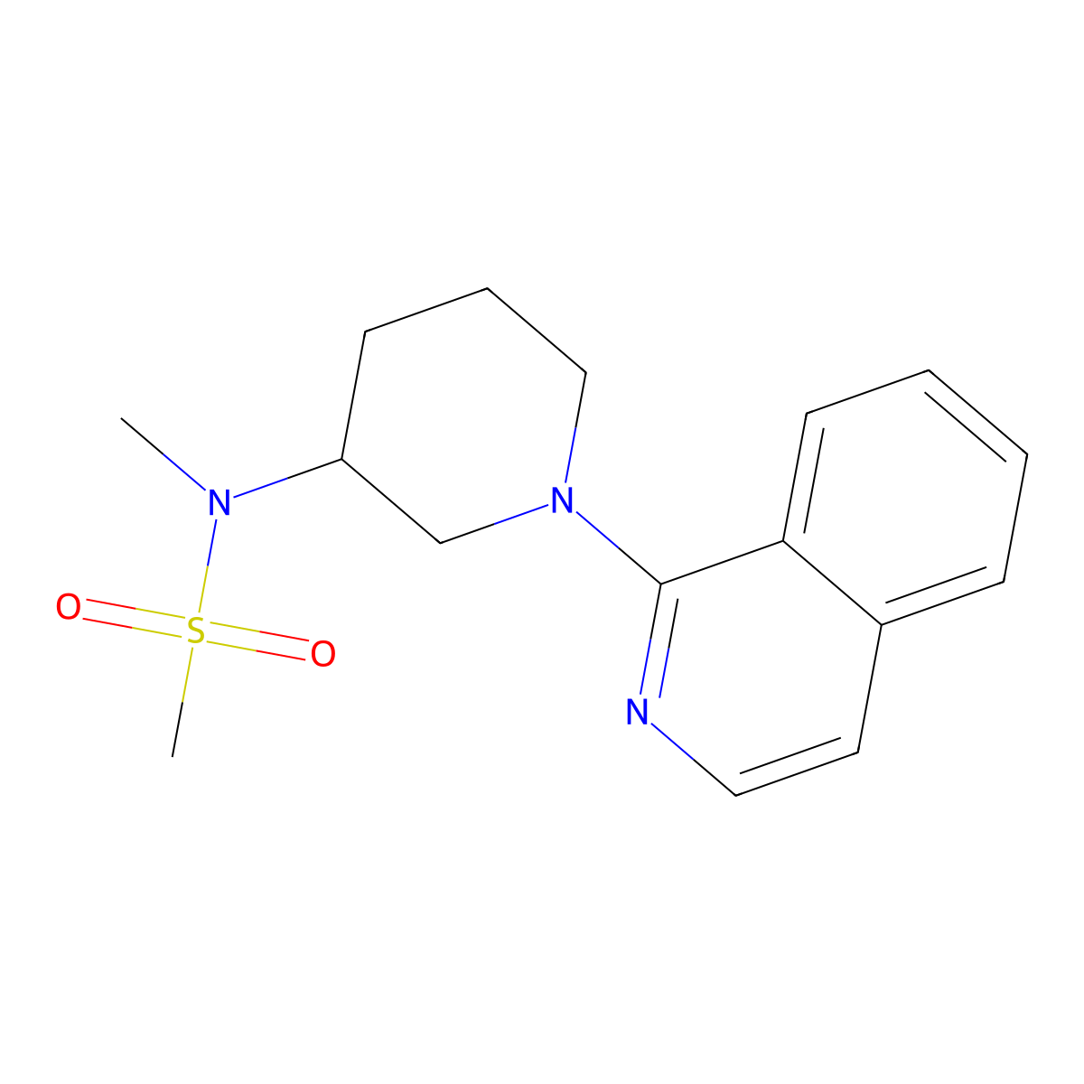 N-[1-(isoquinolin-1-yl)piperidin-3-yl]-N-methylmethanesulfonamide molecular structure, CAS 2877762-16-6
