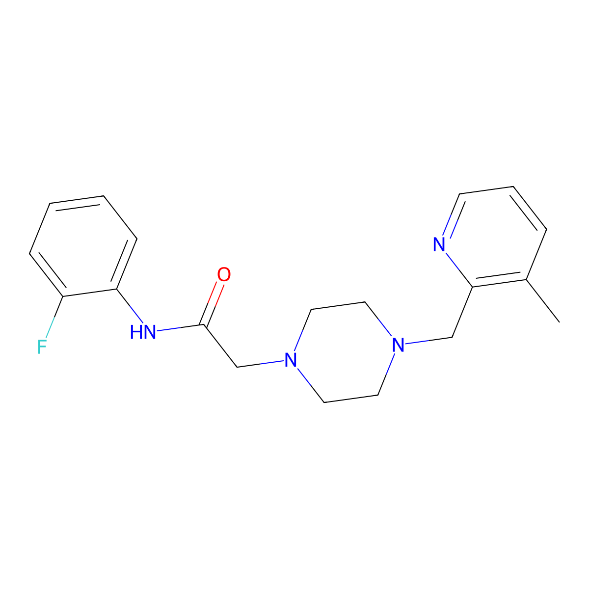 N-(2-fluorophenyl)-2-{4-[(3-methylpyridin-2-yl)methyl]piperazin-1-yl}acetamide molecular structure, CAS 2877762-24-6