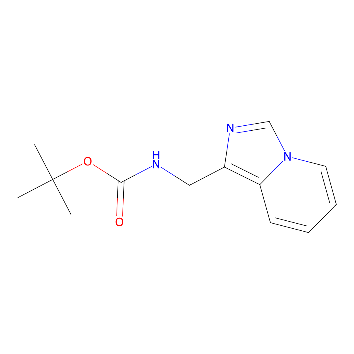 tert-butyl N-({imidazo[1,5-a]pyridin-1-yl}methyl)carbamate molecular structure, CAS 2877766-36-2
