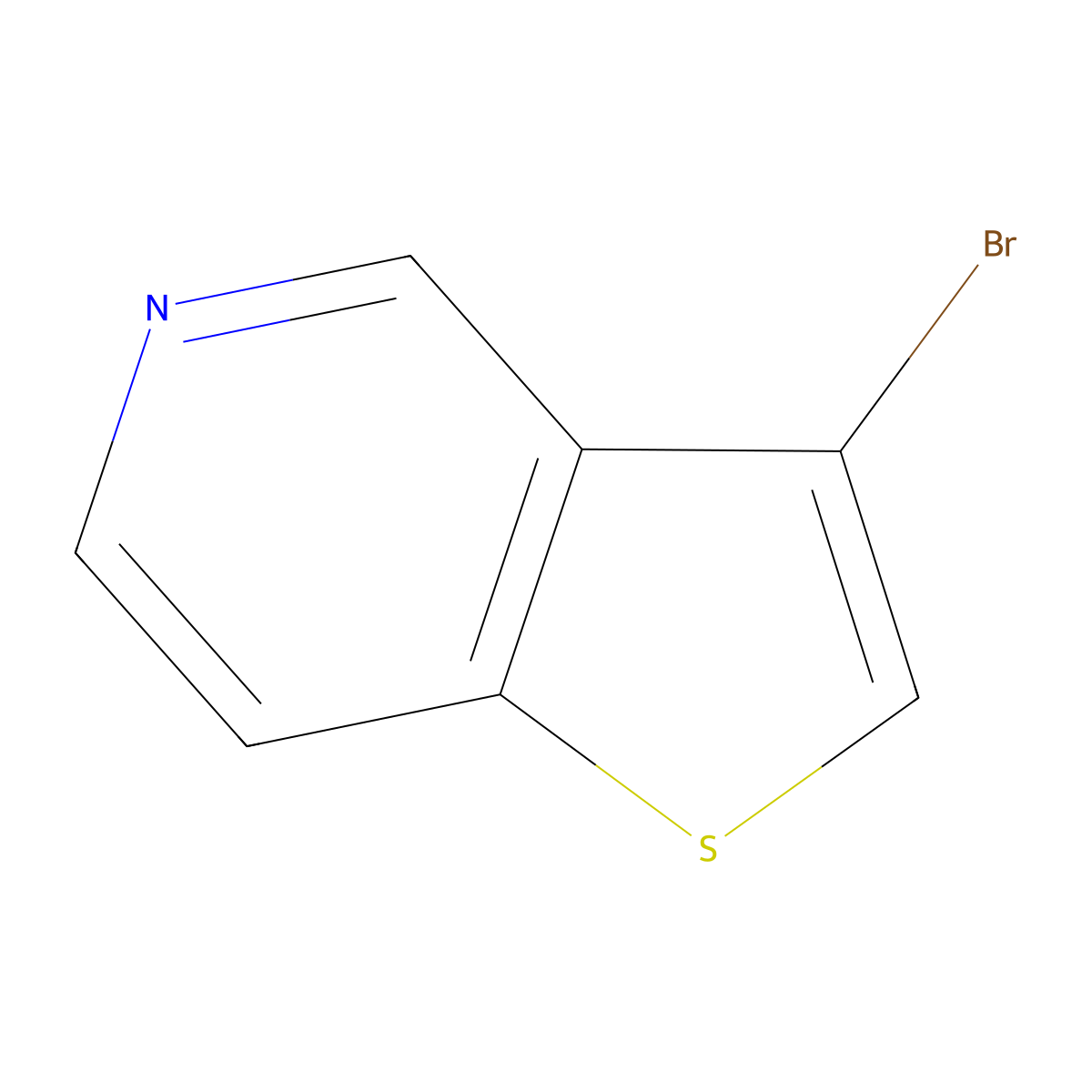 3-Bromothieno(3,2-c)pyridine molecular structure, CAS 28783-18-8