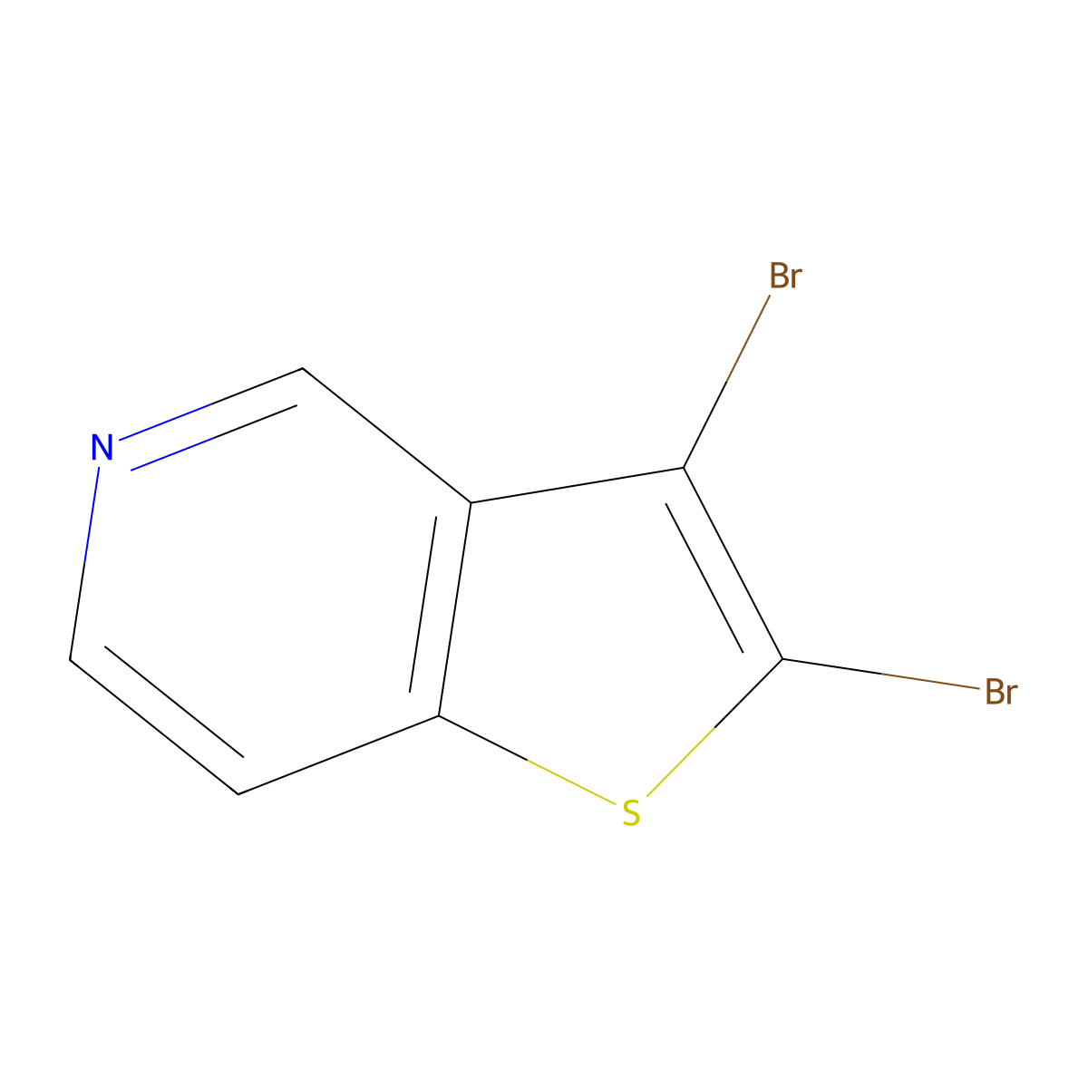 2,3-Dibromothieno[3,2-c]pyridine molecular structure, CAS 28783-20-2