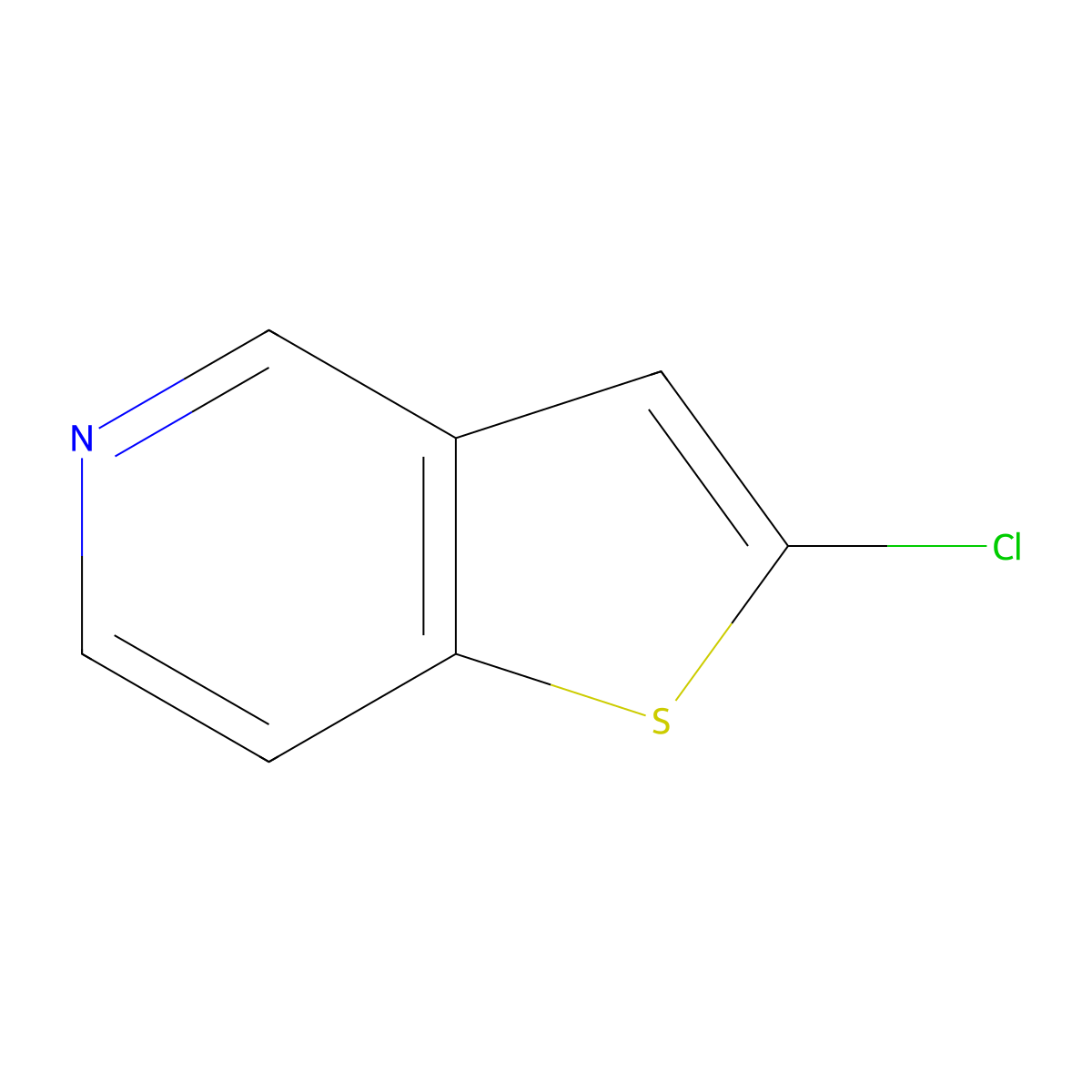 2-Chlorothieno[3,2-c]pyridine molecular structure, CAS 28783-23-5