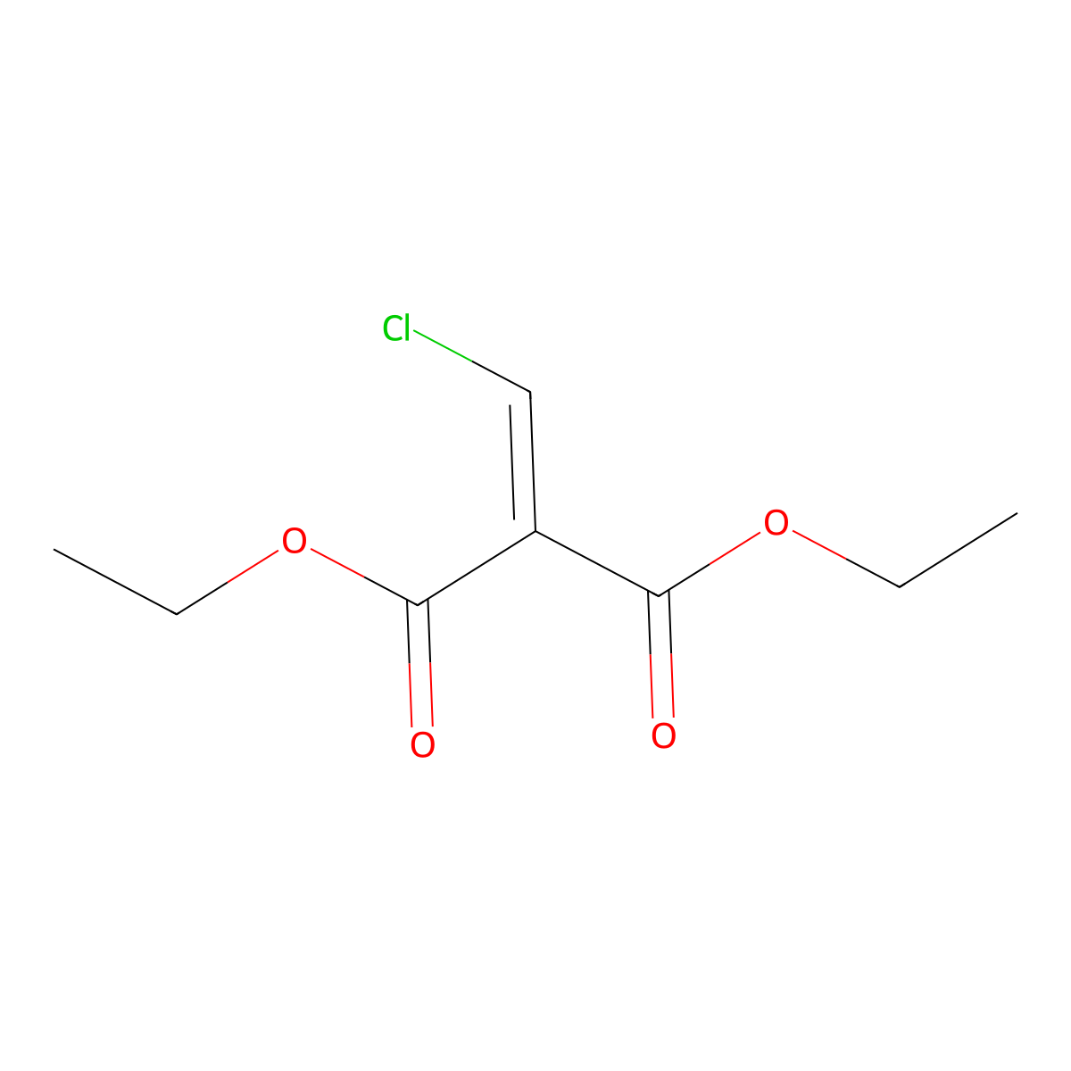 2-Chloromethylene-malonic acid diethyl ester molecular structure, CAS 28783-51-9